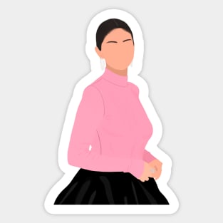 Sel in Pink Outfit Fan Art Sticker